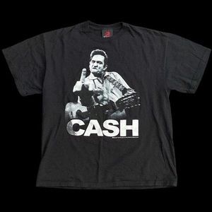 Crazy Y2K Johnny cash aop vintage t shirt